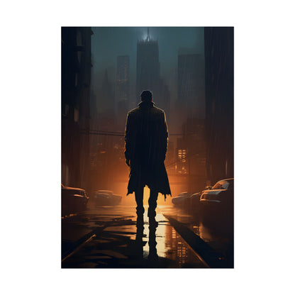 Urban Fantasy Detective: Serious Investigator Artwork - Poster