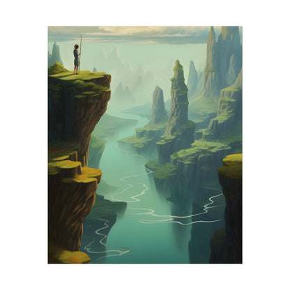 Outdoor Landscape: Desert Rock Formation Digital Art - Poster
