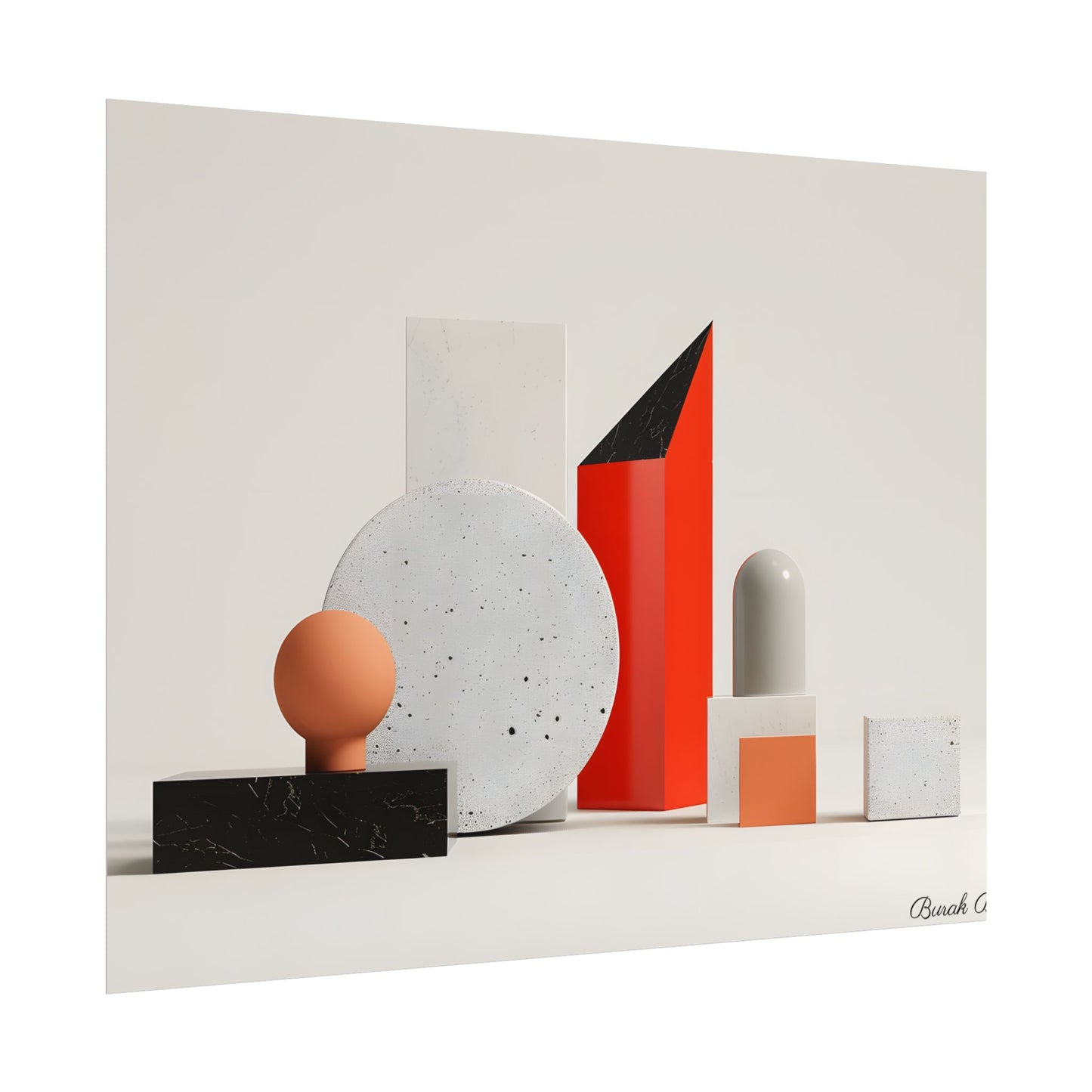 Minimalist Geometric Design: Modern Accessory Artwork - Poster