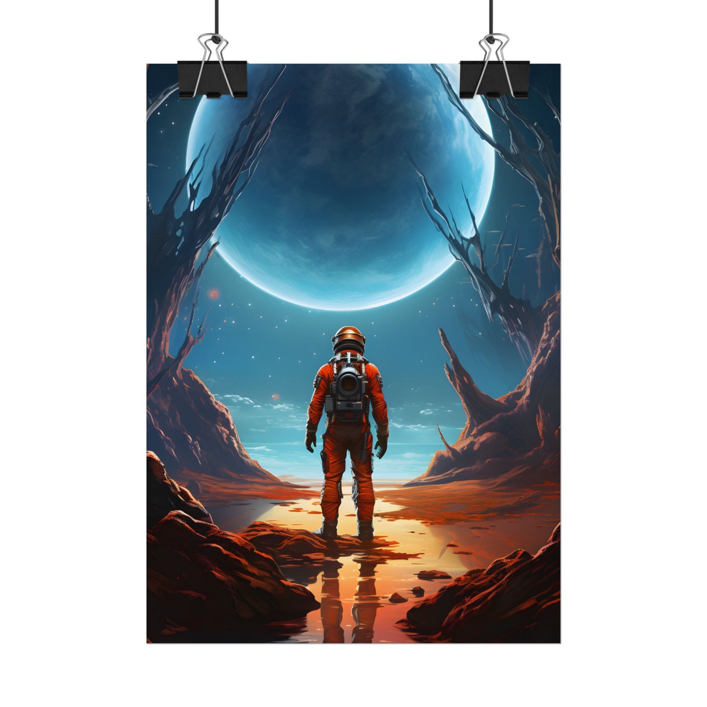 Futuristic Wilderness Explorer - Poster