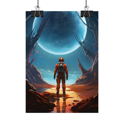 Futuristic Wilderness Explorer - Poster