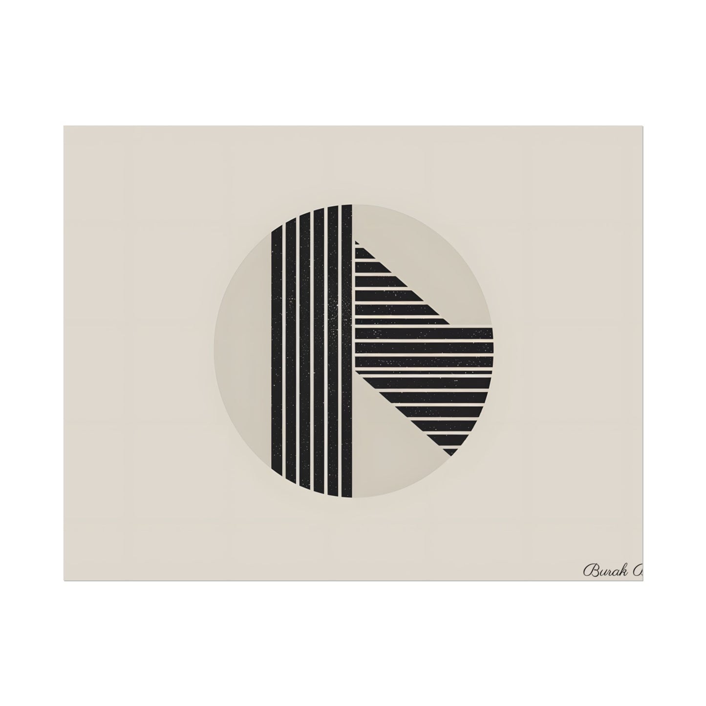 Modern Minimalist Poster: Bold Typography and Geometric Forms - Poster