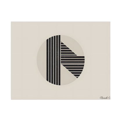 Modern Minimalist Poster: Bold Typography and Geometric Forms - Poster