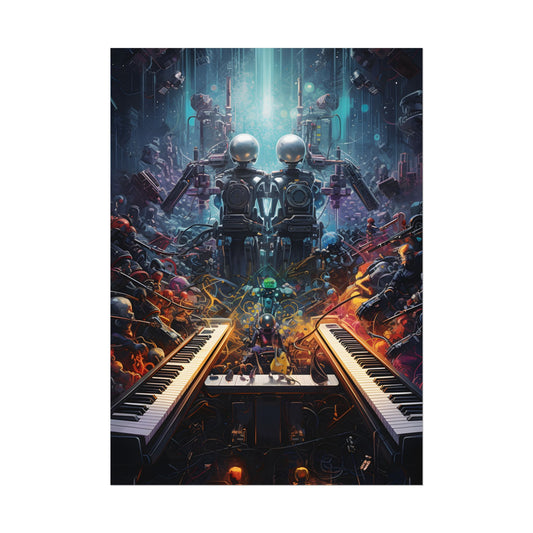 Robot Symphony Harmony: Mechanical Music Performance - Poster