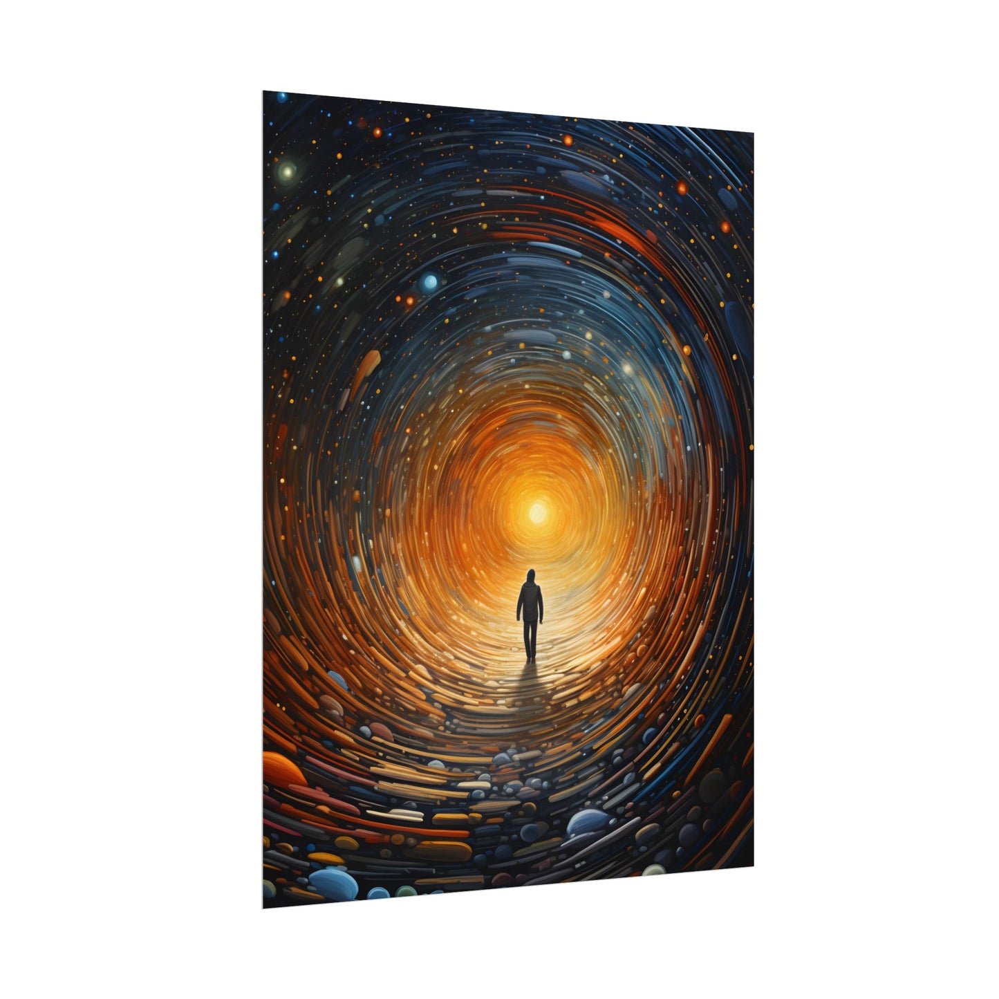 Space-Time Explorer: Intergalactic Adventure Digital Art - Poster