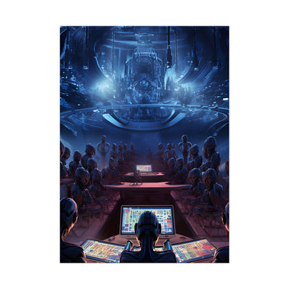 Futuristic Robot Orchestra: Musical Performance Art - Poster