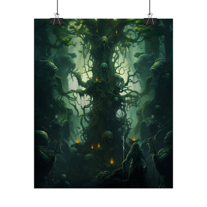 Mystical Forest Guardians: Ancient Tree Spirits Unite - Poster