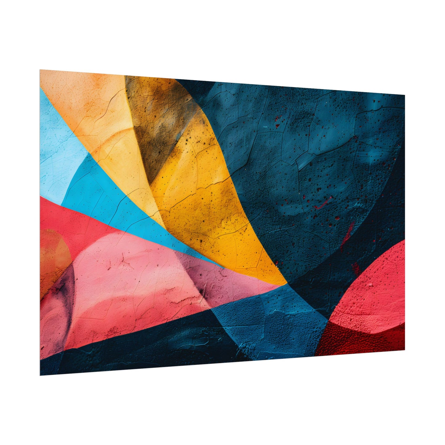 Vibrant Abstract Textured Design: Colorful Artwork - Poster