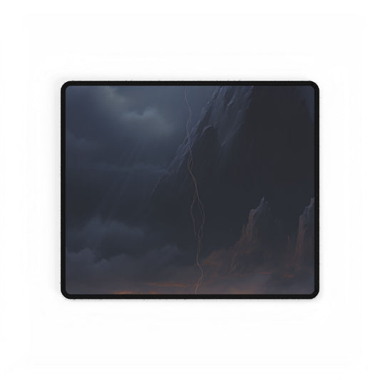 Vibrant Green Plant: Colorful Everyday Artwork - Desk Mat