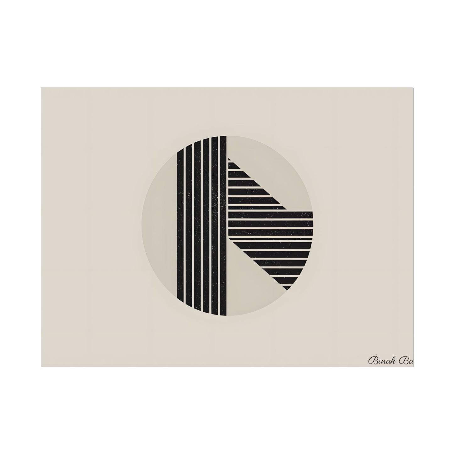 Modern Minimalist Poster: Bold Typography and Geometric Forms - Poster