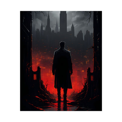 Urban Fantasy Detective: City Streets Mystery Artwork - Poster