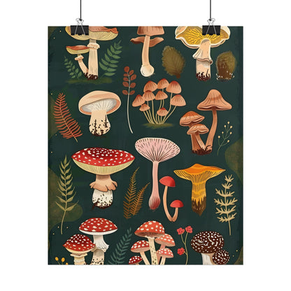 Vibrant Mushroom Poster: 2024 Batch - Poster