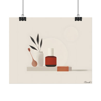 Minimalist Electronic Device: Bold Modern Art Illustration - Poster