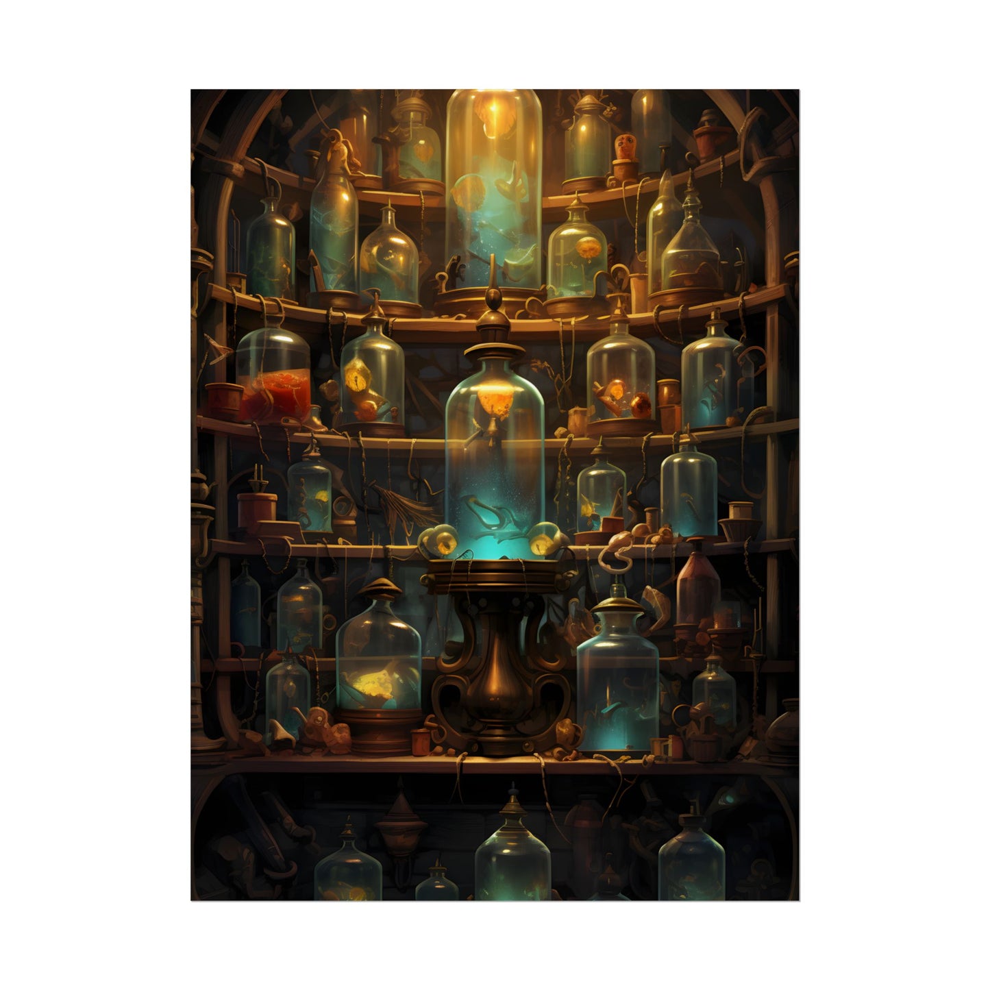 Lab Curiosities: Mysterious Research Space Artwork - Poster