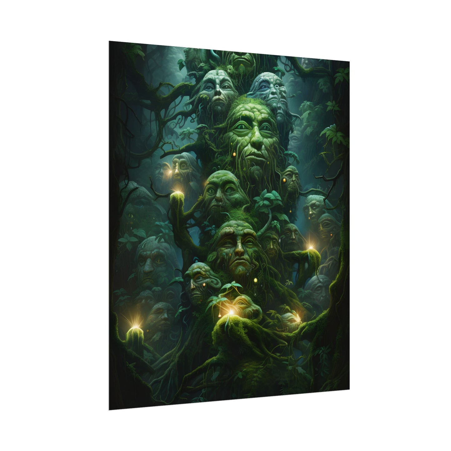 Mystical Ancient Forest Guardians: Natural Artwork - Poster