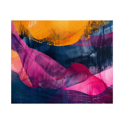 Vibrant Abstract Art: Organic Patterns in Modern Colors - Poster