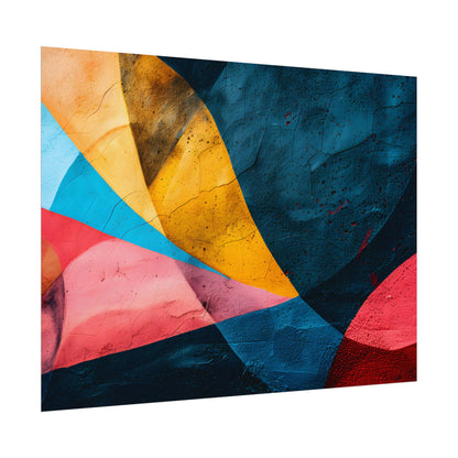 Vibrant Abstract Textured Design: Colorful Artwork - Poster