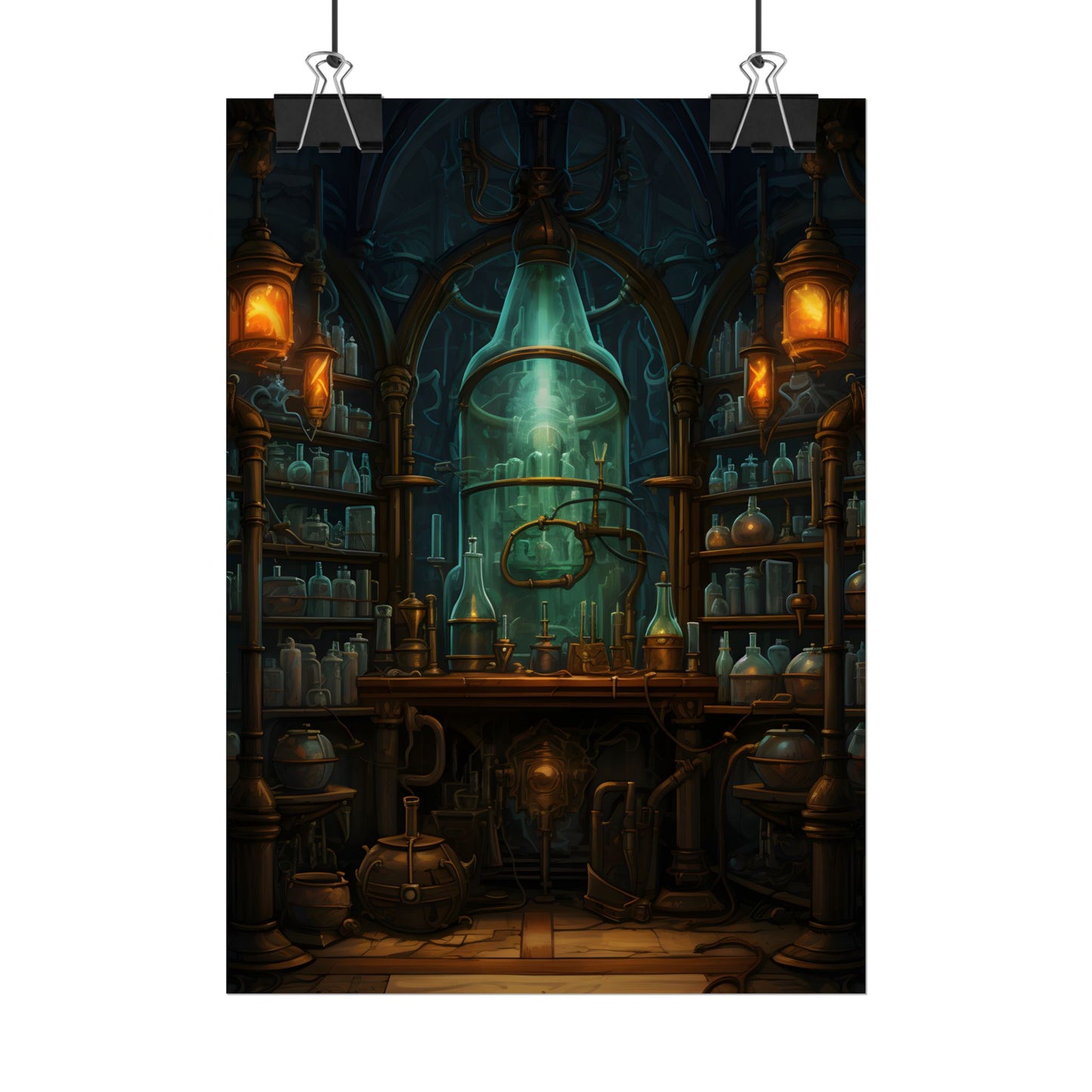 Mysterious Lab Test: Scientific Experiment in Progress - Poster