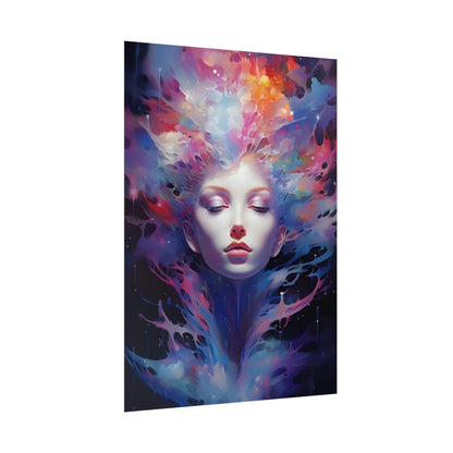 Otherworldly Celestial Dreams: Impressionistic Art Gallery - Poster