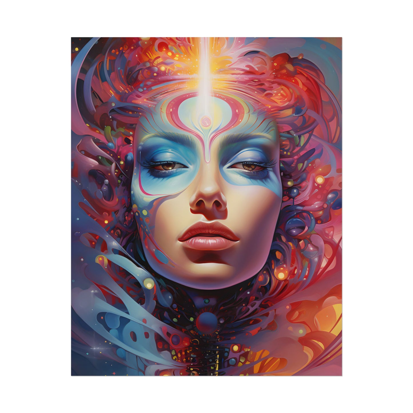 Vibrant Celestial Art Gallery: Wide Angle Shot - Poster
