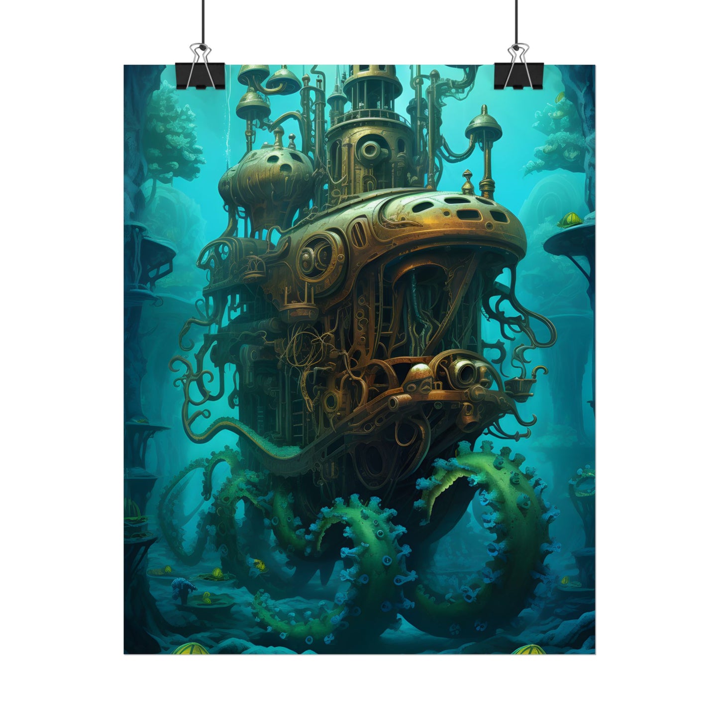 Steampunk Underwater Adventure: Dive into Discovery - Poster