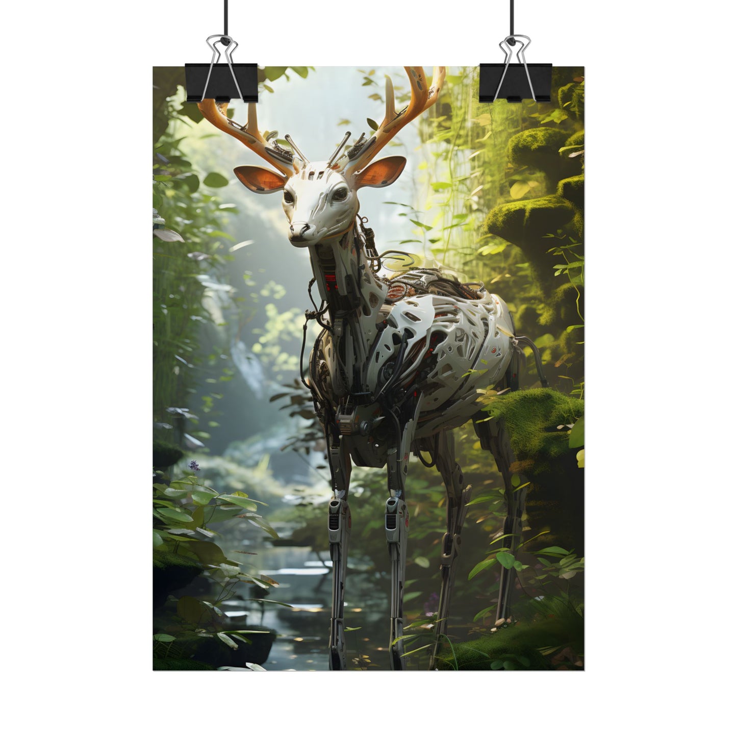 Modern Outdoor Robotic Wildlife Sanctuary: A Unique Artwork of Innovative Design - Poster