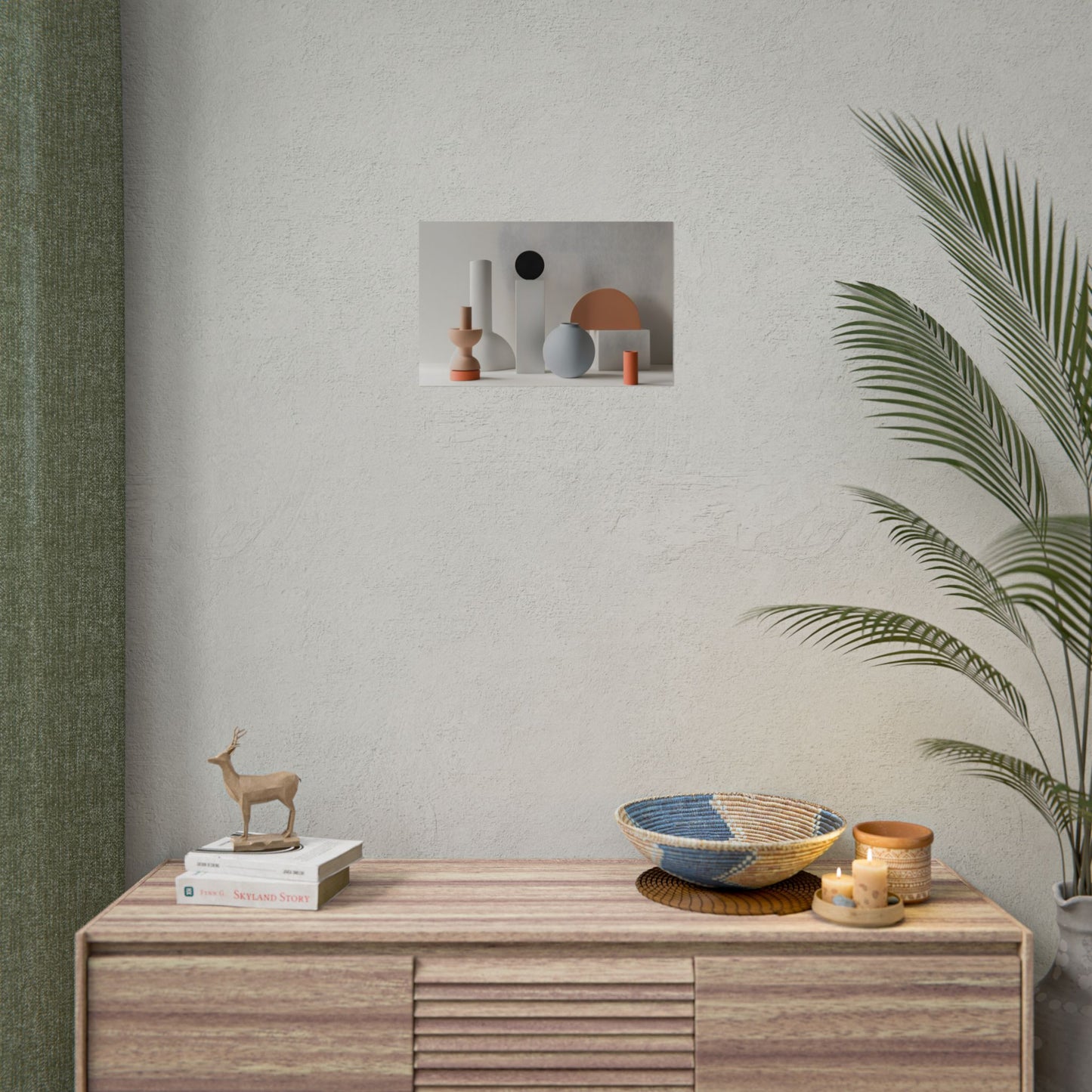 Minimalist Simple Geometric Jewelry: Close-Up View - Poster