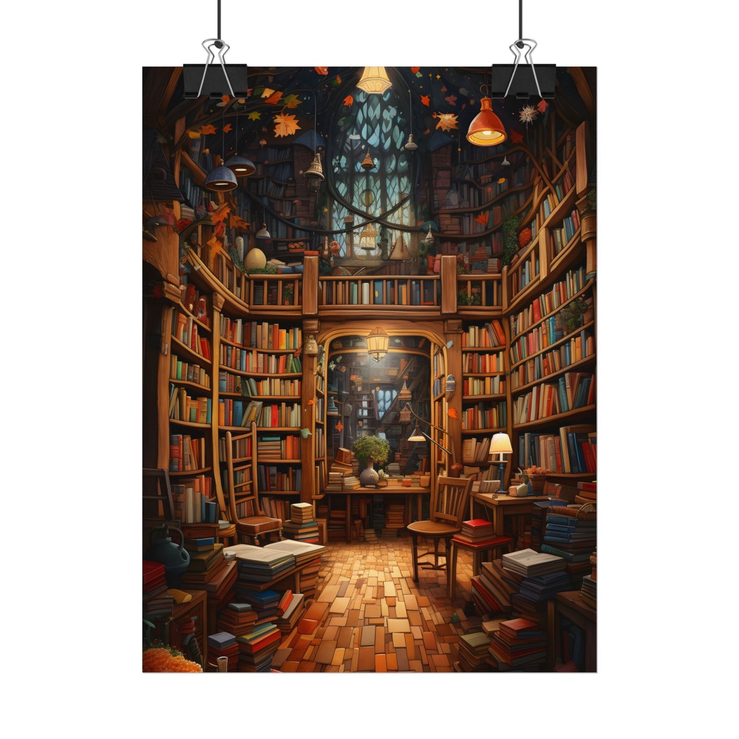 Charming Magical Bookshop: Cozy Book Lover's Paradise - Poster