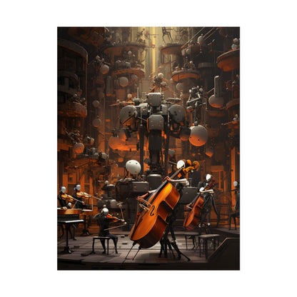 6 Sentient Robot Musicians: A Symphony of Artistic Expression - Poster
