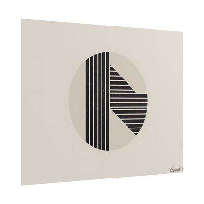 Modern Minimalist Poster: Bold Typography and Geometric Forms - Poster