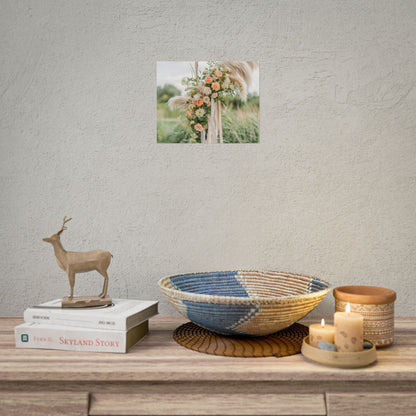 Whimsical Floral Wonders: Vibrant Pampas Garden Art - Poster