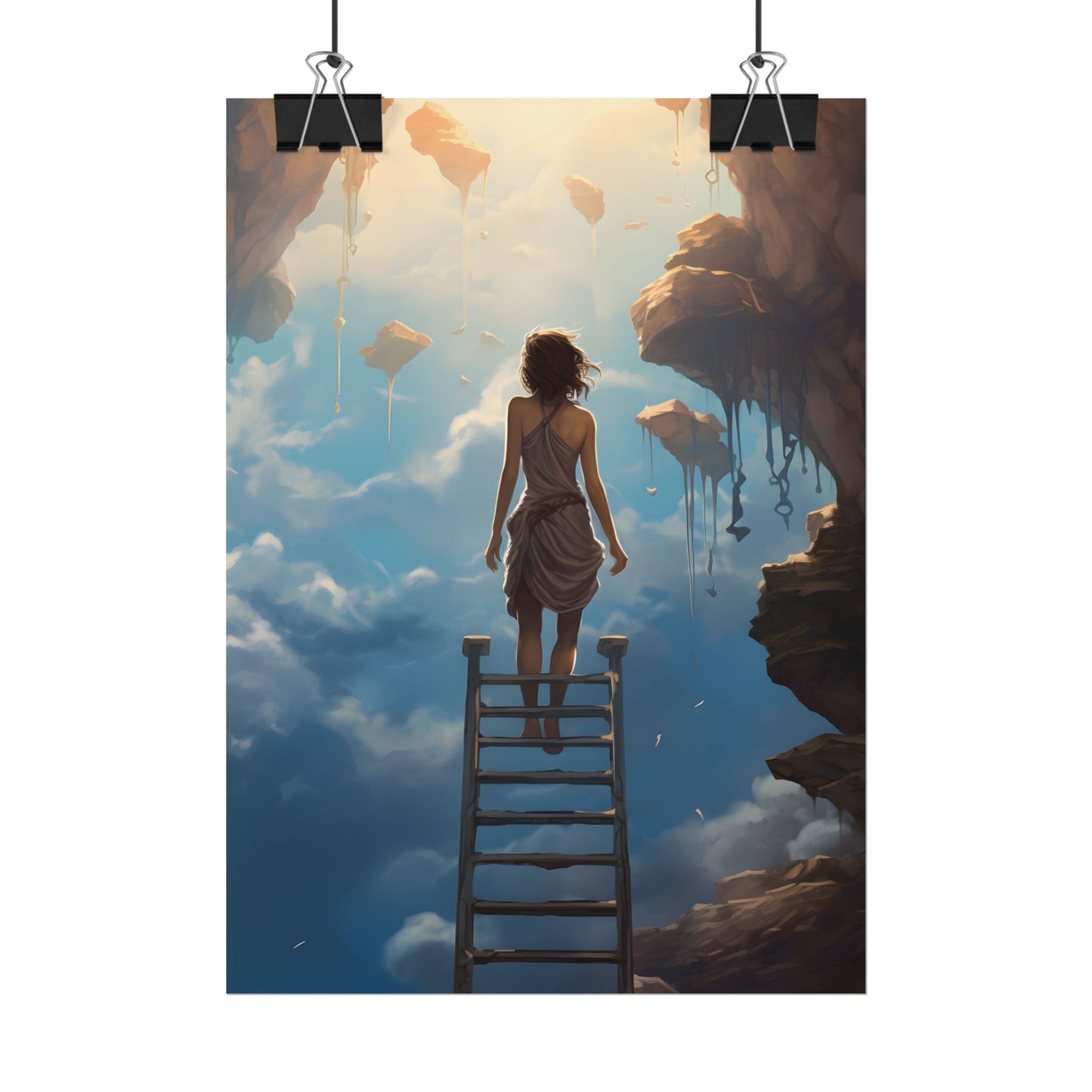 Casual Moment: Person Outdoor Portrait - Poster
