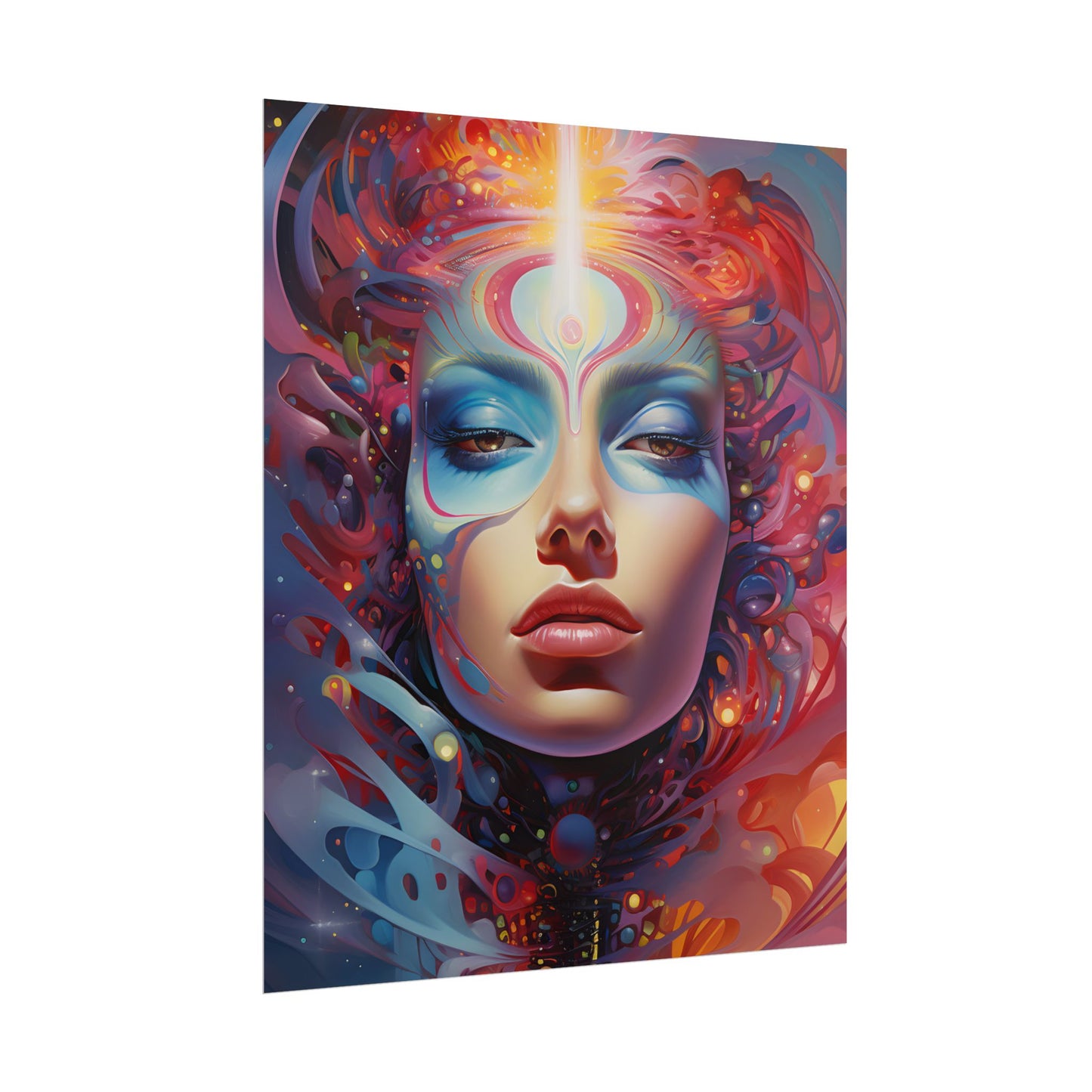 Vibrant Celestial Art Gallery: Wide Angle Shot - Poster
