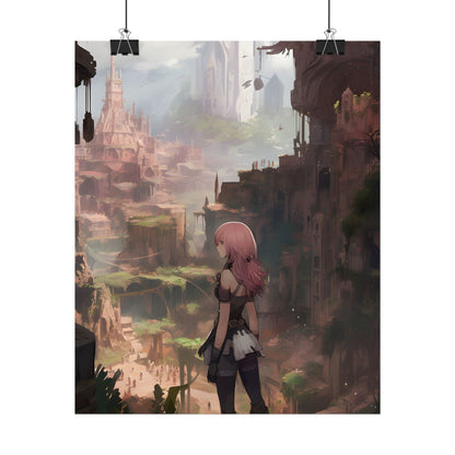 Birds in Flight: Anime-Style Avian Art - Poster