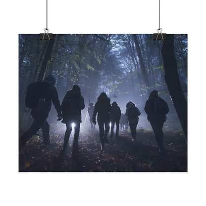 Mysterious Forest Adventure: Exploring with Courage - Poster