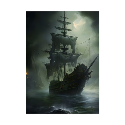 Pirate Ghost Ship: Sailing Through the Ocean - Poster