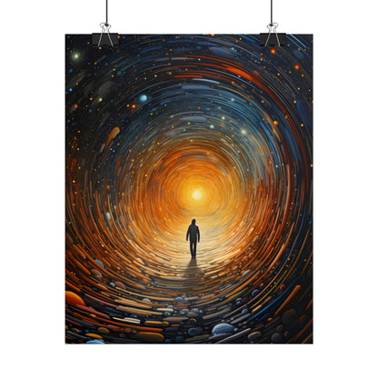 Space-Time Explorer: Intergalactic Adventure Digital Art - Poster