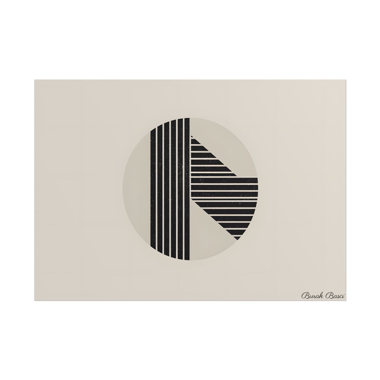 Modern Minimalist Poster: Bold Typography and Geometric Forms - Poster