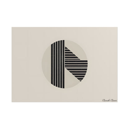 Modern Minimalist Poster: Bold Typography and Geometric Forms - Poster