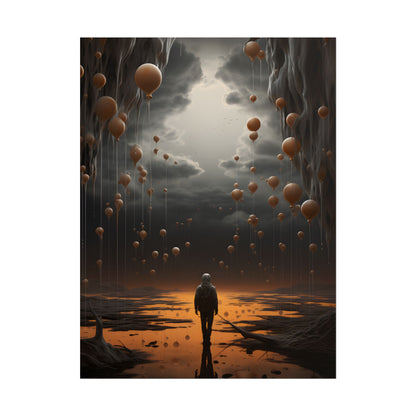 Freedom in Nature: Casual Outdoor Portrait - Poster