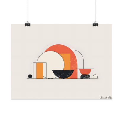 Minimalist Digital Product Design: Bold Block Artwork - Poster