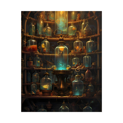 Lab Curiosities: Mysterious Research Space Artwork - Poster