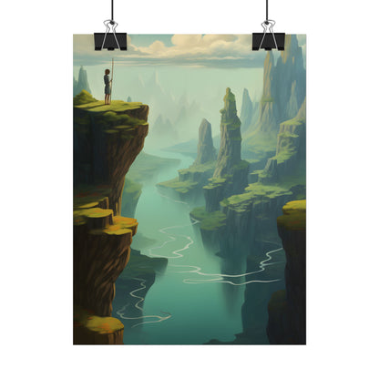 Outdoor Landscape: Desert Rock Formation Digital Art - Poster