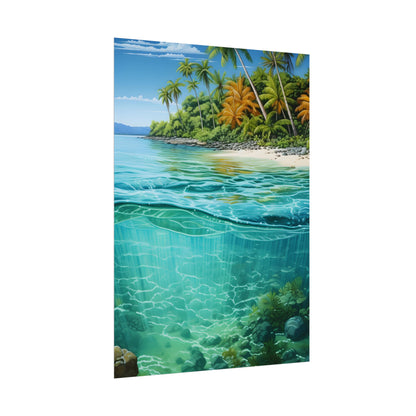 Tropical Island Paradise: Serene Natural Beauty - Poster