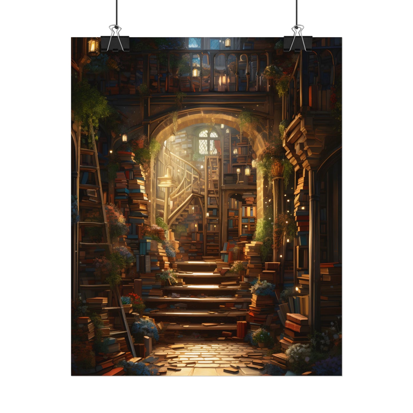 Magical Bookshop: Cozy Artwork of a Charming Bookshop - Poster