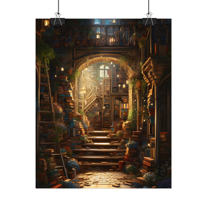 Magical Bookshop: Cozy Artwork of a Charming Bookshop - Poster