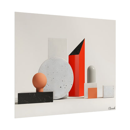 Minimalist Geometric Design: Modern Accessory Artwork - Poster