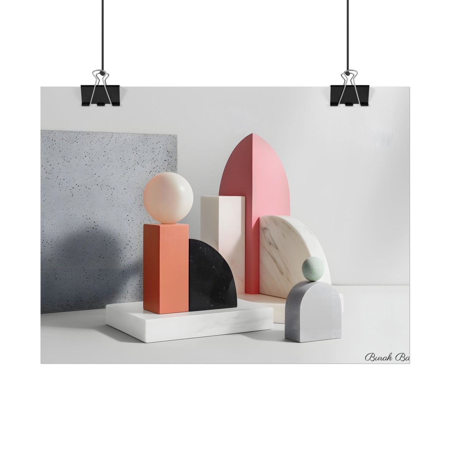 Minimalist Black & White Geometry Product Design: Artwork - Poster