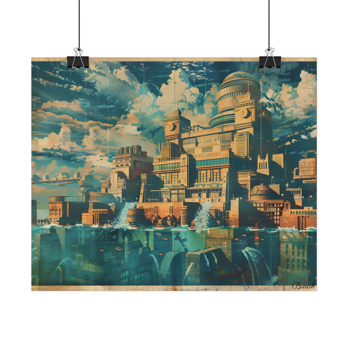 Vintage Travel Poster: Explore The Underwater Destination - Poster
