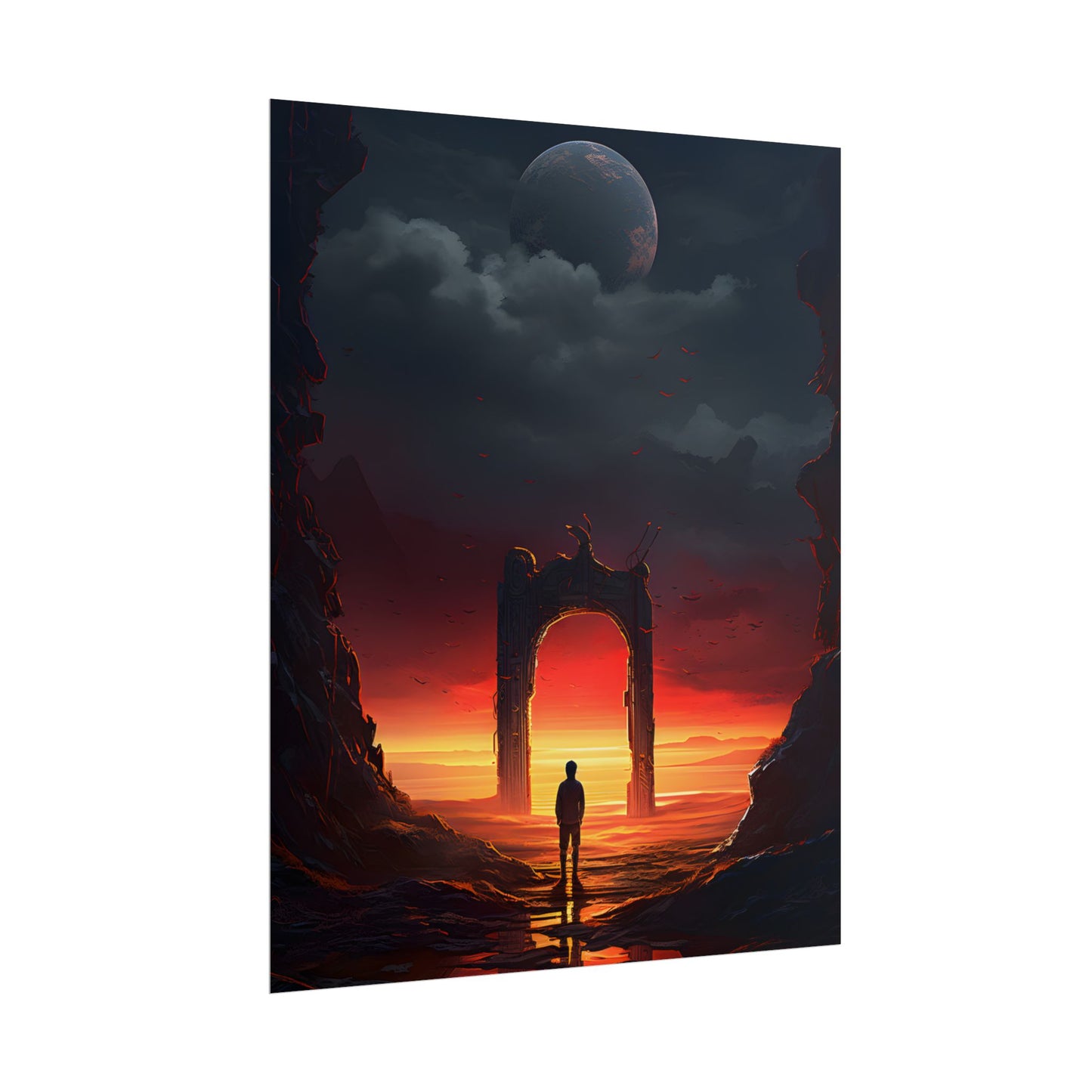 A Moment of Stillness: Phone in Quiet Indoor Setting - Poster